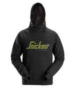 Snickers 2845 Logo Hoodie - Black / S