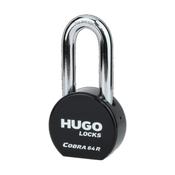 PADLOCK HUGO LONG NECK HARDENED STEEL COBRA 64R