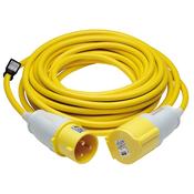 DEFENDER  110V EXTENSION LEAD, YELLOW, 4MM², 32A, 14M image