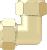 Easy Plumb 1/2" Brass Compression Elbow