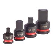 MILWAUKEE  IMPACT SOCKET SQUARE ADAPTOR SET (4 PIECES) image