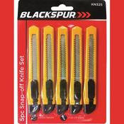 BLACKSPUR 6 PC TRANSPARENT SNAP-OFF KNIFE SET BB-KN325 image