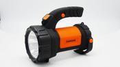 DARGAN RECHARGEABLE TORCH WITH FLOODLIGHT &amp; RED STROBE