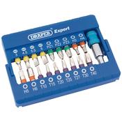 DRAPER 19 PIECE COLOURED RING SCREWDRIVER BIT SET image