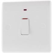BG DOUBLE POLE SWITCH &amp; NEON 20 AMP