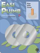 Easy Plumb Pk/2 1/2" Chrome Plated 2 Piece Pipe Hole Trims