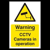 WARNING CCTV CAMERAS IN OPERATION - PVC (200 X 300MM) image
