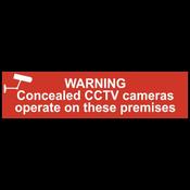 Warning: Concealed CCTV Camera Sign/Sticker – Watson Hire