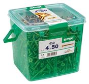 SPAX YELLOW CSK 4X40mm TUBS (800) FT