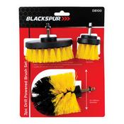 BLACKSPUR 3PC DRILL POWERED BRUSH SET