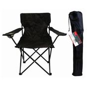 REDWOOD CANVAS CHAIR WITH ARMS BLACK image