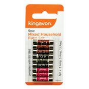BLACKSPUR  9PC MIXED HOUSEHOLD FUSE SET image