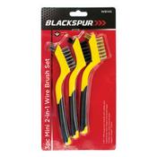 BLACKSPUR 3PC MINI 2 IN 1 WIRE BRUSH SETBLACKSPUR 3PC MINI 2 IN 1 WIRE BRUSH SET