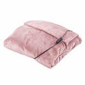 HOME COLLECTION LUXURY HEATED THROW BLANKET 160X130CM 120W - Pink