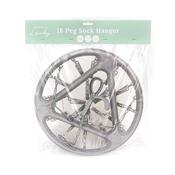 DE VIELLE PLASTIC SOCK HANGER 18 PEGS