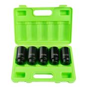 DSD TOOLS 5PC 1/2" DR 12PT DEEP IMPACT HUB NUT SOCKETS