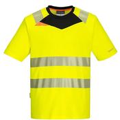 PORTWEST DX4 HI-VIS T SHIRT - Small / Yellow / Black