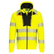 PORTWEST DX4 HI-VIS ZIP HOODIE - XL / YE/BL image