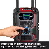 EINHELL CORDLESS RADIO TE-CR 18 LI DAB+/FM/BT - SOLO image