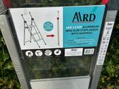 ARD 3 STEP ALUMINIUM MINI SLIM STEP LADDER WITH HANDRAI image