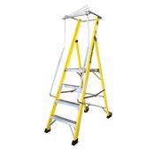 JEFFERSON 4 TREAD WIDE PLATFORM PODIUM STEP LADDER W/ HANDRAILS image