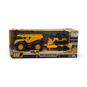 CAT MINI CONSTRUCTION MACHINE SOUND AND LIGHT DUMP TRUCK AND BUCKET 2-PIECE SET image