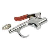 SEALEY AIR BLOW GUN PALM TYPE WITH 1/4" BSP INLET &amp; SAFETY NOZZLE image