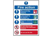 FIRE ACTION PROCEDURE - PVC (200 X 300MM) image