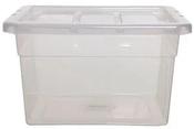 WHITEFURZE 40 CM  STORAGE BOX CLEAR