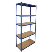 PRO USER 2.2M 5 TIER BLUE H/D BOLTLESS SHELVING image