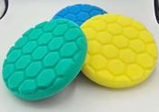 JTECH 5" HEXLOGIC BUFFING PAD - FINISHING - BLUE