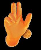 GRIPPAZ ORANGE  DIAMOND GRIP GLOVES - M image