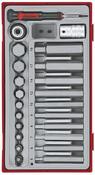 TENG TOOL SOCKET SET 1/2" DRIVE HEX BITS 23PCS