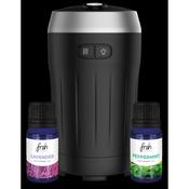 FRSH SCENTS IN-CAR ULTRASONIC DIFFUSER WITH 2 OILS PEPPERMINT/LAVENDER