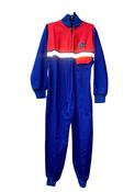 2 TONE JUNIOR BOILERSUIT - ROYAL/RED / 6-7