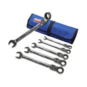 FAITHFULL 6 PIECE RATCHET COMBINATION SPANNER SET image