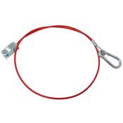 TRAILER BREAKAWAY SAFETY CABLE - 1M CLEVIS @ PIN