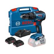 BOSCH GSB18 - 55 2 X 4AH 18V COMBI DRILL image