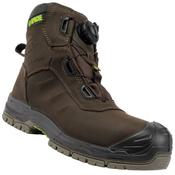 APACHE CHURCHILL WATERPROOF NUBUCK LEATHER 'FITGO' SAFETY BOOT ESD - 11 / Brown