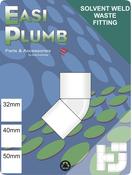 Easy Plumb 32mm White Waste 45 Deg. Bend