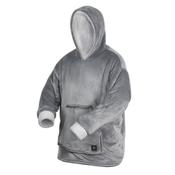 OVERSIZED HEATED HOODIE BLANKET GREY