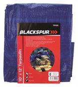 BLACKSPUR 10'(3M) X 12'(3.6M) TARPAULIN - BLUE image
