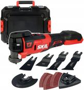 SKILL 3650 JA XP CORDLESS BRUSHLESS MULTITOOL WITH CLIC 20V MAX LI BARE UNIT + 5 BLADES + SANDING PA image