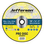 JEFFERSON 14" METAL CUTTING ABRASIVE DISC 25.4MM BORE