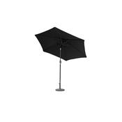 REDWOOD 2M ALUMINIUM TILTING PARASOL WITH CRANK-BLACK image