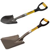 ROUGHNECK BULK &amp; ROUND MICRO SHOVEL TWIN PACK