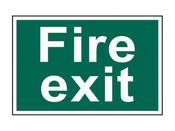FIRE EXIT (TEXT ONLY) - PVC (300 X 200MM) image