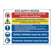 COMPOSITE SITE SAFETY SIGN (IRISH VERSION) image