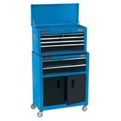 DRAPER 6 DRAWER 24" COMBINED ROLLER CABINET AND TOOL CHEST - Blue