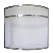 DE VIELLE FIRESCREEN BOW PEWTER (75CM X 64CM)